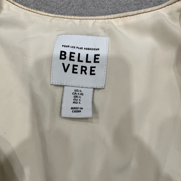 [L] Belle Vere women’s Ivory Jean Vest - Picture 4 of 6